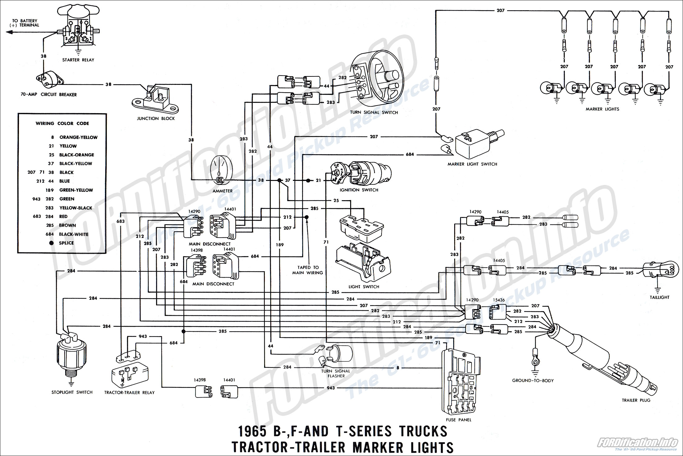 1965 Ford Truck Wiring Diagrams - FORDification.info - The '61-'66 Ford  Pickup Resource  1965 Ford F100 Truck Wiring Diagram    FORDification.info